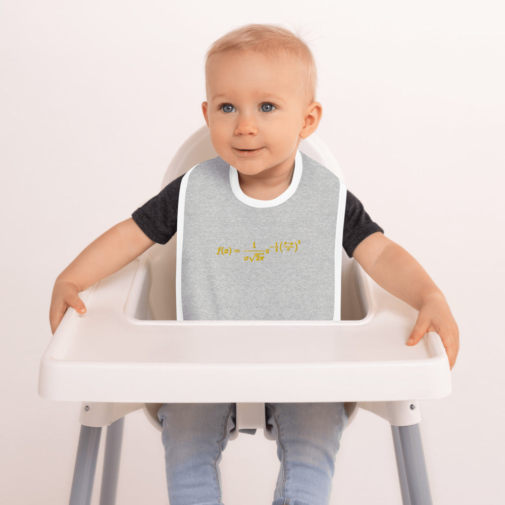 Gaussian Embroidered Baby Bib