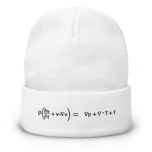 Load image into Gallery viewer, Navier-Stokes Embroidered Beanie