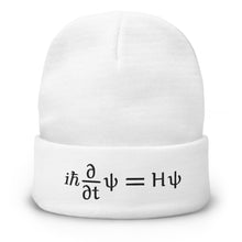 Load image into Gallery viewer, Schrödinger Embroidered Beanie