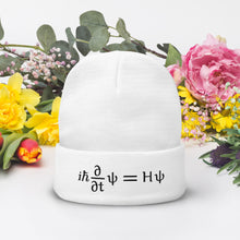 Load image into Gallery viewer, Schrödinger Embroidered Beanie