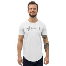 Load image into Gallery viewer, Schrödinger Men's Curved Hem T-Shirt