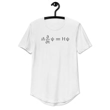 Load image into Gallery viewer, Schrödinger Men's Curved Hem T-Shirt