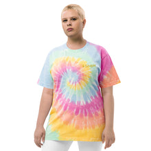 Load image into Gallery viewer, Avogadros - Embroidered 3/4 Oversized Tie-dye T-shirt