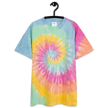 Load image into Gallery viewer, Clausius - Embrodered Oversized Tie-dye T-shirt