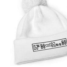Load image into Gallery viewer, Poincaré Embroidered Pom Pom Beanie