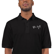 Load image into Gallery viewer, Golden Ratio Embroidered Men's Premium Polo