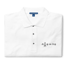 Load image into Gallery viewer, Schrödinger Embroidered Men's Premium Polo