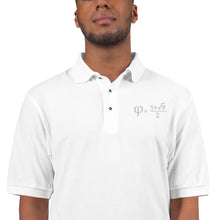 Load image into Gallery viewer, Golden Ratio Embroidered Men's Premium Polo