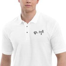 Load image into Gallery viewer, Golden Ratio Embroidered Men's Premium Polo