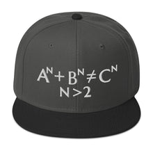 Load image into Gallery viewer, Fermat Embroidered Snapback Hat