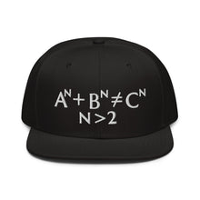 Load image into Gallery viewer, Fermat Embroidered Snapback Hat