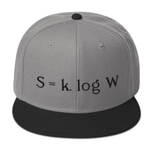 Load image into Gallery viewer, Boltzmann - Embroidered Snapback Hat
