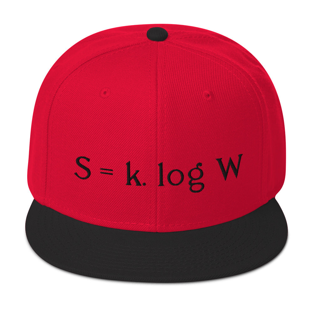Boltzmann - Embroidered Snapback Hat