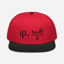 Load image into Gallery viewer, Golden Ratio Embroidered Snapback Hat