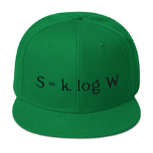 Load image into Gallery viewer, Boltzmann - Embroidered Snapback Hat