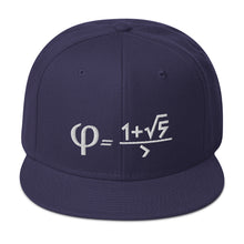 Load image into Gallery viewer, Golden Ratio Embroidered Snapback Hat