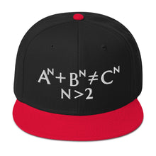 Load image into Gallery viewer, Fermat Embroidered Snapback Hat
