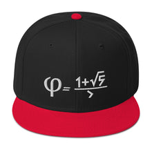 Load image into Gallery viewer, Golden Ratio Embroidered Snapback Hat