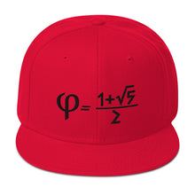 Load image into Gallery viewer, Golden Ratio Embroidered Snapback Hat
