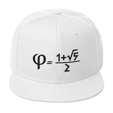 Load image into Gallery viewer, Golden Ratio Embroidered Snapback Hat