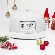 Load image into Gallery viewer, Golden Ratio Embroidered Snapback Hat