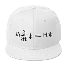Load image into Gallery viewer, Schrödinger Embroidered Snapback Hat