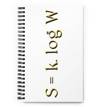Load image into Gallery viewer, Boltzmann - Spiral Notebook