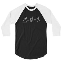 Load image into Gallery viewer, Pythagorean 3/4 sleeve raglan shirt