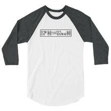 Load image into Gallery viewer, Poincaré 3/4 sleeve raglan shirt