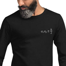 Load image into Gallery viewer, Heisenberg Uncertainty Principle Unisex Long Sleeve Tee
