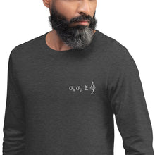 Load image into Gallery viewer, Heisenberg Uncertainty Principle Unisex Long Sleeve Tee