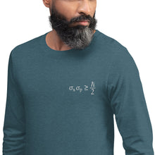 Load image into Gallery viewer, Heisenberg Uncertainty Principle Unisex Long Sleeve Tee