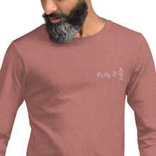 Load image into Gallery viewer, Heisenberg Uncertainty Principle Unisex Long Sleeve Tee