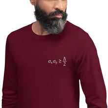 Load image into Gallery viewer, Heisenberg Uncertainty Principle Unisex Long Sleeve Tee