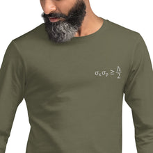 Load image into Gallery viewer, Heisenberg Uncertainty Principle Unisex Long Sleeve Tee