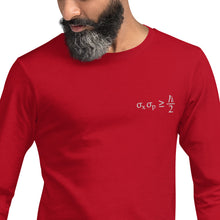 Load image into Gallery viewer, Heisenberg Uncertainty Principle Unisex Long Sleeve Tee