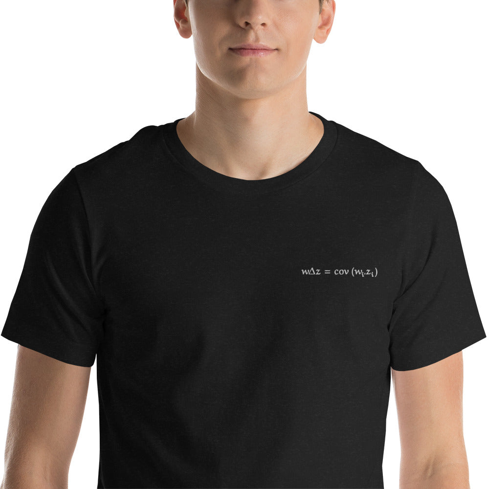Poincaré Embroidered Short-Sleeve Unisex T-Shirt