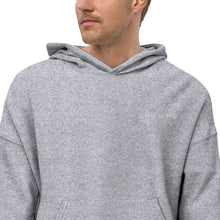 Load image into Gallery viewer, Schrödinger Embroidered Unisex Sueded Fleece Hoodie