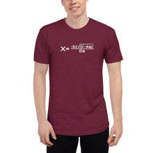 Load image into Gallery viewer, Quadratic Unisex Tri-Blend Track Slim Fit T-Shirt