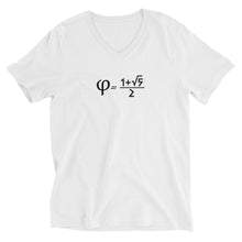 Load image into Gallery viewer, Golden Ratio Unisex Short Sleeve V-Neck T-Shirt