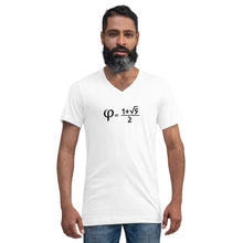 Load image into Gallery viewer, Golden Ratio Unisex Short Sleeve V-Neck T-Shirt