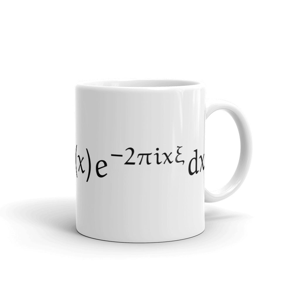 Fourier White Glossy Mug
