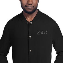 Load image into Gallery viewer, Pythagorean Embroidered Champion Bomber Jacket
