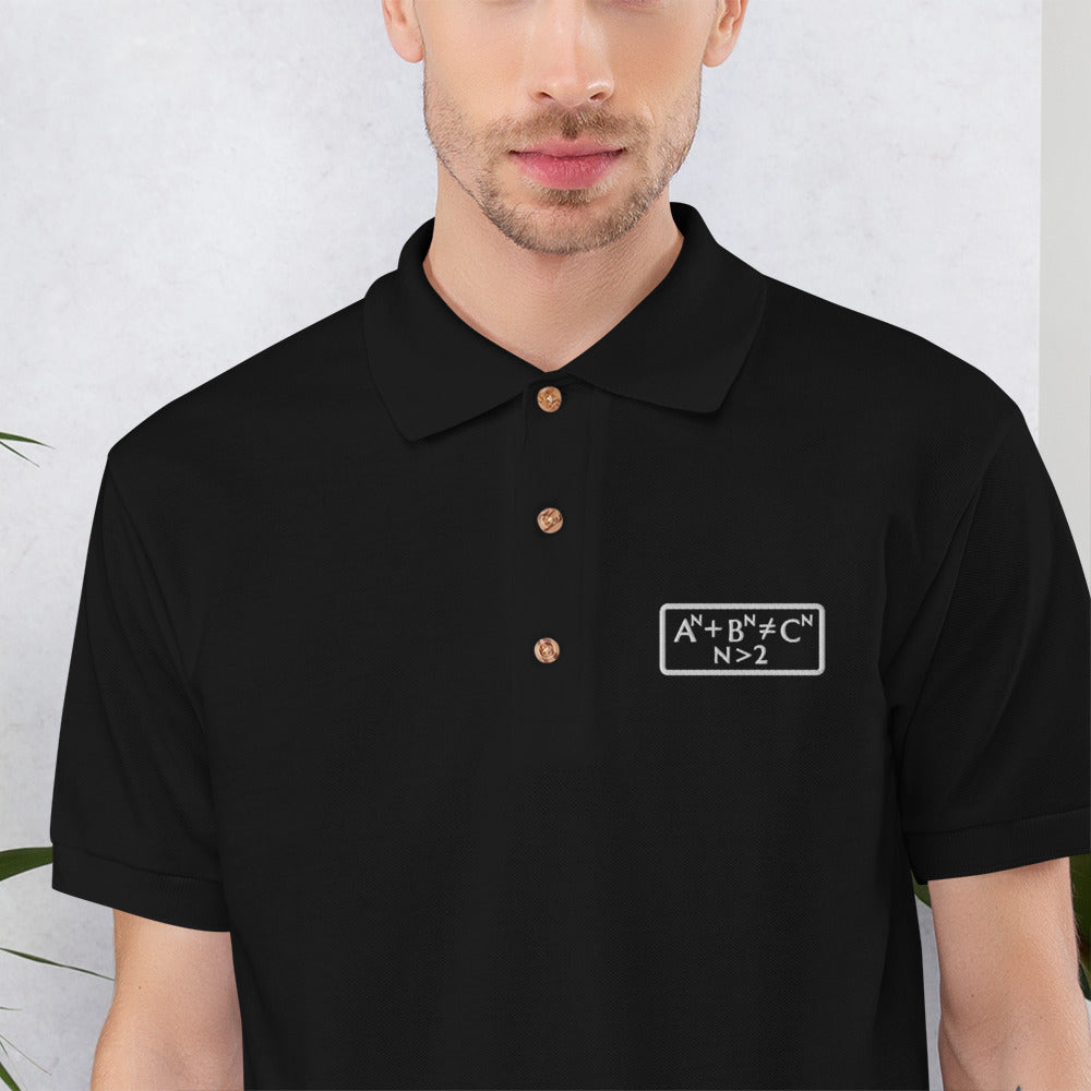 Fermat Embroidered Polo Shirt