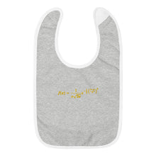 Load image into Gallery viewer, Gaussian Embroidered Baby Bib
