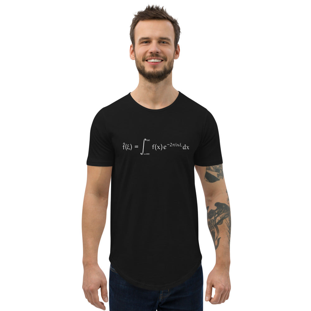 Fourier Men's Curved Hem T-Shirt