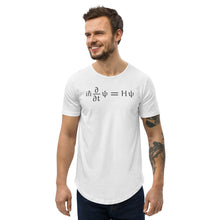 Load image into Gallery viewer, Schrödinger Men&#39;s Curved Hem T-Shirt
