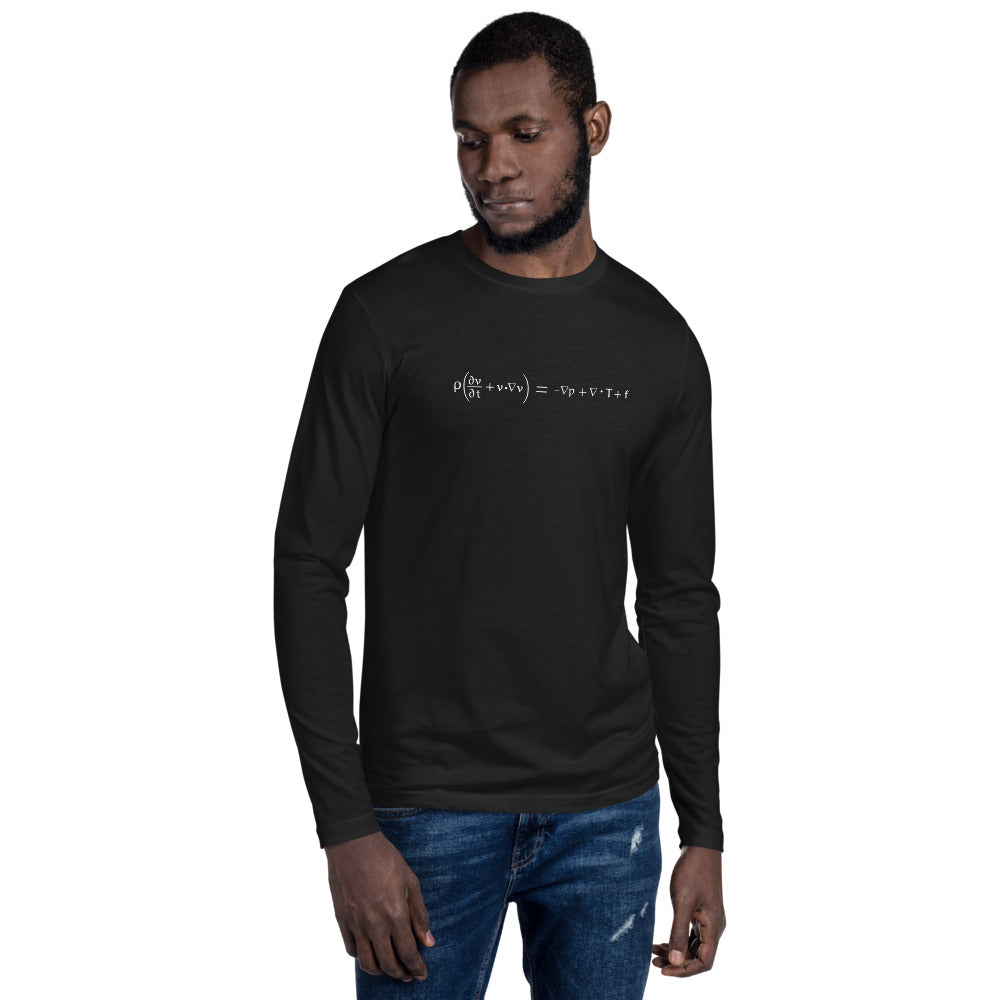 Navier-Stokes Long Sleeve Fitted Crew