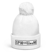 Load image into Gallery viewer, Poincaré Embroidered Pom Pom Beanie

