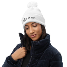Load image into Gallery viewer, Schrödinger Embroidered Pom Pom Beanie
